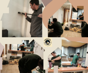 personas con TEA limpiando una casa